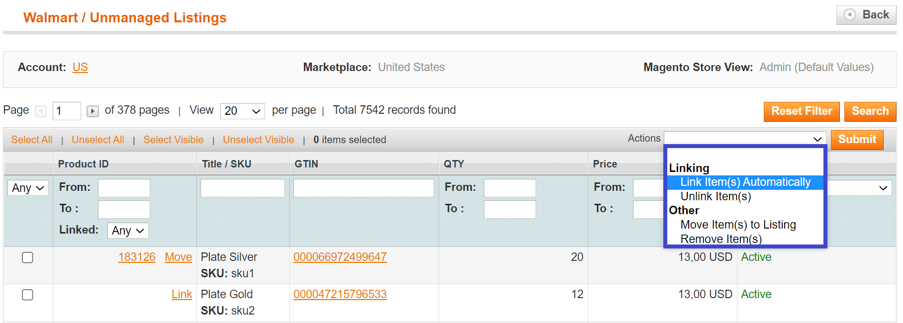 Link_items_automatically