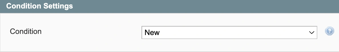 M2E Pro Walmart Condition Settings M1
